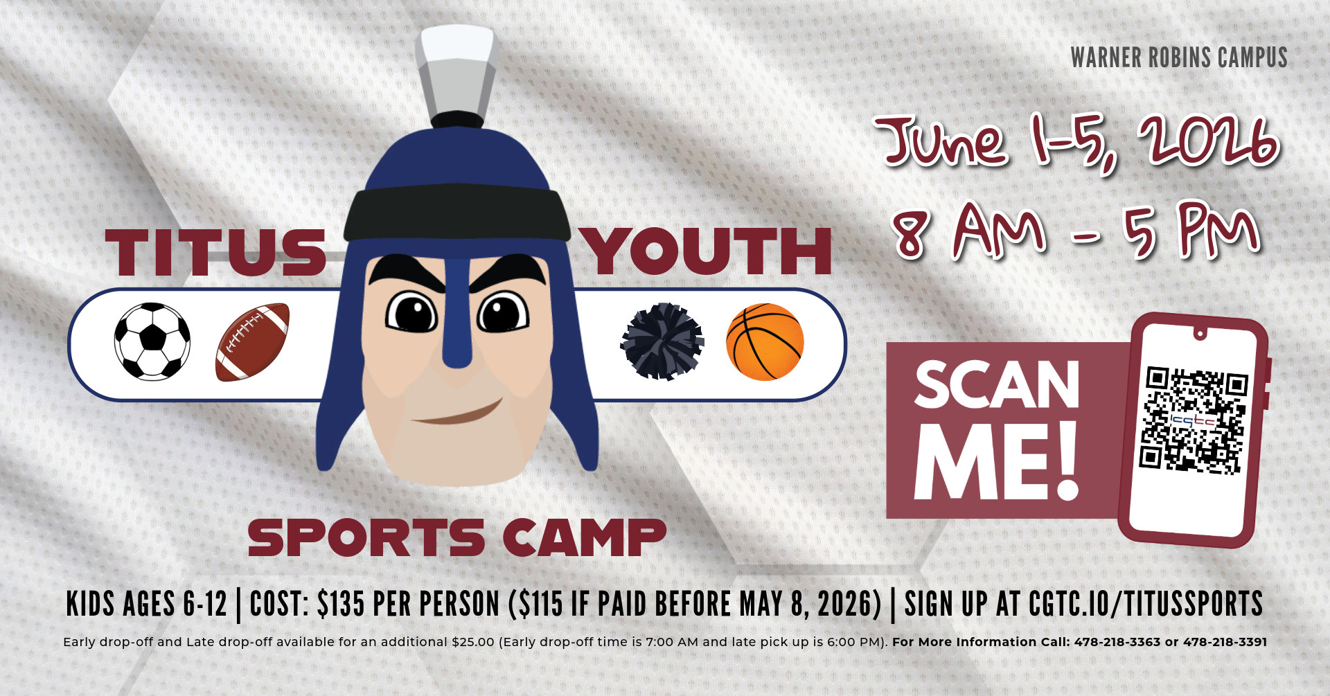 Titus Youth Sports Camp 2026 Registration